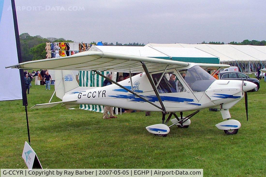 G-CCYR, 2004 Comco Ikarus C42 FB80 C/N 0408-6612, G-CCYR   Comco Ikarus C-42 Cyclone FB80 [0406-6612] Popham~G 05/05/2007