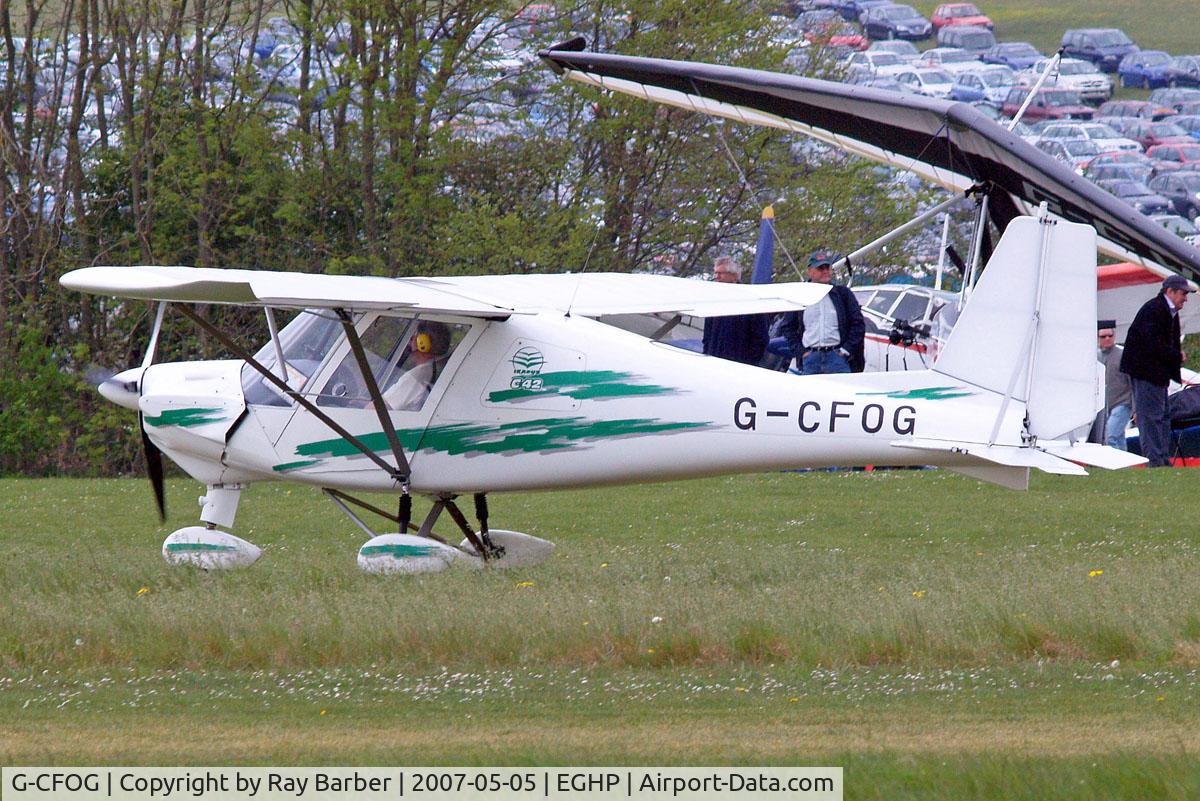 G-CFOG, 2006 Comco Ikarus C42 FB UK C/N PFA 322-14482, Comco Ikarus C42 Cyclone FB UK [PFA 322-14482] Popham~G 05/05/2007