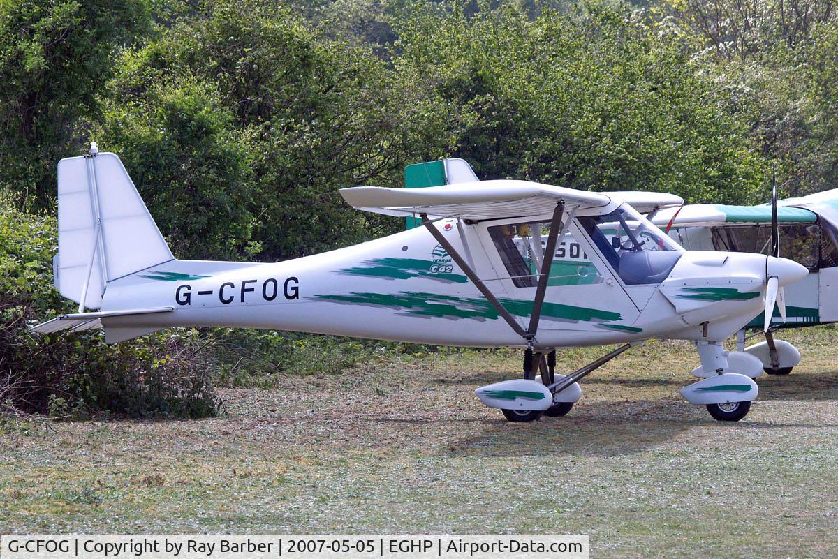 G-CFOG, 2006 Comco Ikarus C42 FB UK C/N PFA 322-14482, Comco Ikarus C42 Cyclone FB UK [PFA 322-14482] Popham~G 05/05/2007