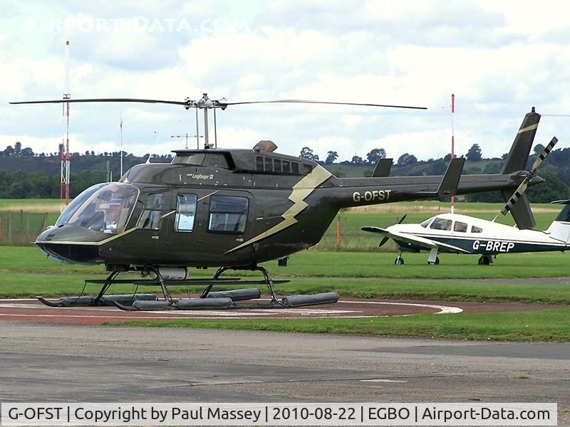 G-OFST, 1989 Bell 206L-3 LongRanger III C/N 51300, Giving pleasure flights @ EGBO. EX:-5B-CJW,G-BXIB,EC-EQQ,EC-325.