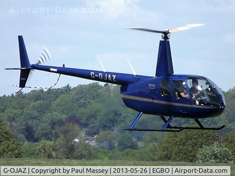 G-OJAZ, 2006 Robinson R44 Raven II C/N 11216, @ Halfpenny Green.