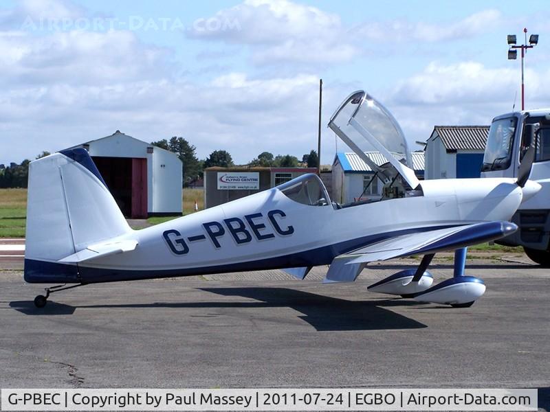 G-PBEC, 2007 Vans RV-7 C/N PFA 323-14382, Waiting for fuel @ Halfpenny Green.