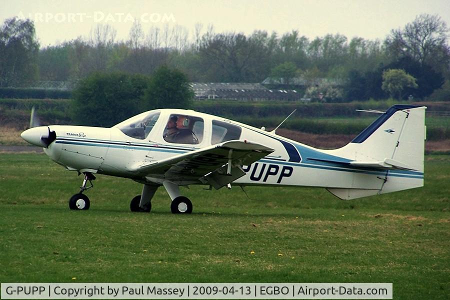 G-PUPP, 1973 Beagle B-121 Pup Series 2 (Pup 150) C/N B121-174, @ the Easter fly-in. EX:-G-BASD.