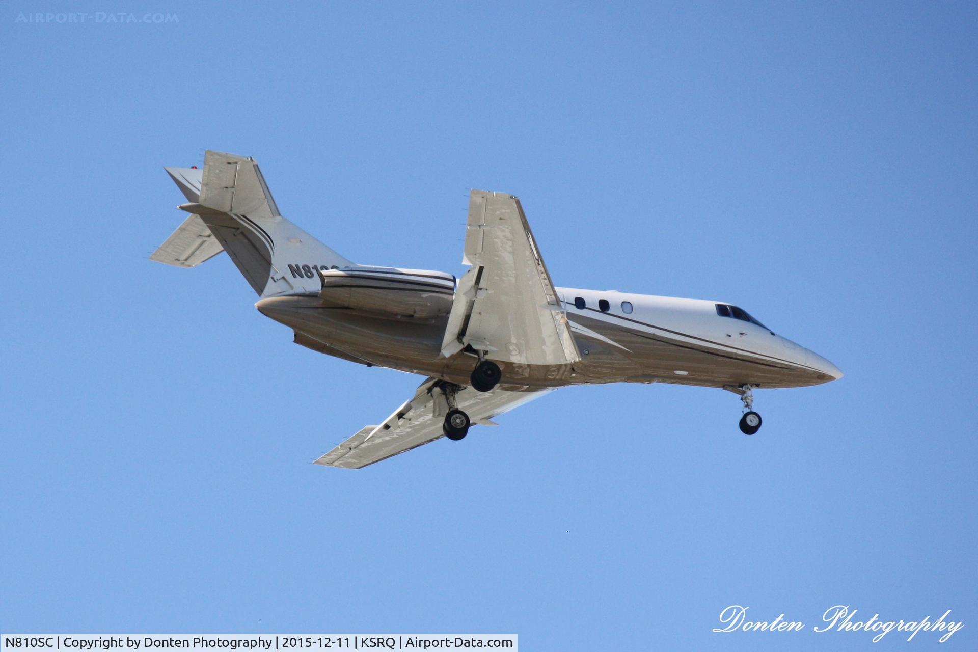 N810SC, 1982 Hawker Siddeley HS.125 Series 700A C/N 257179, Raytheon Hawker 800 (N810SC) arrives at Sarasota-Bradenton International Airport following flight from Tampa International Airport