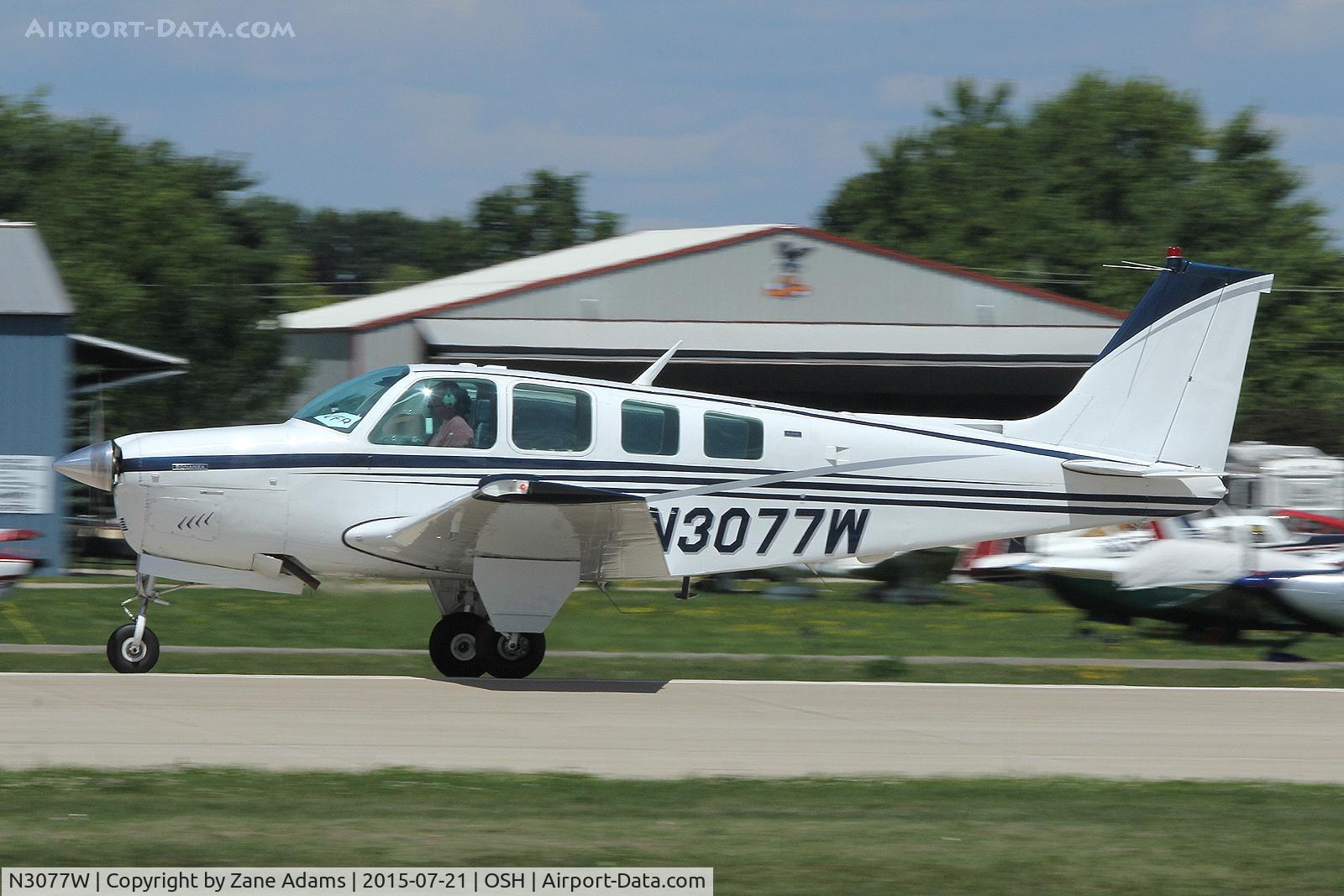 N3077W, 1973 Beech A36 Bonanza 36 C/N E-496, 2015 EAA AirVenture - Oshkosh, Wisconsin