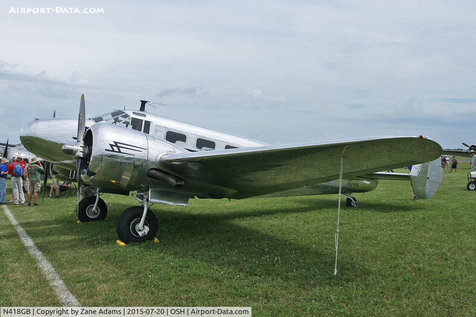 N418GB, 1944 Beech TC-45J C/N 76755, 2015 EAA AirVenture - Oshkosh, Wisconsin