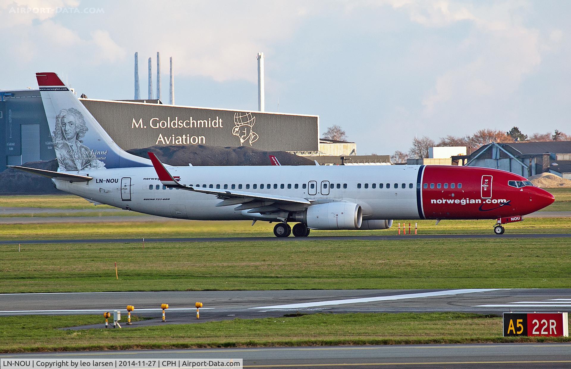 LN-NOU, 2009 Boeing 737-8FZ C/N 29674, Copenhagen 27.11.14