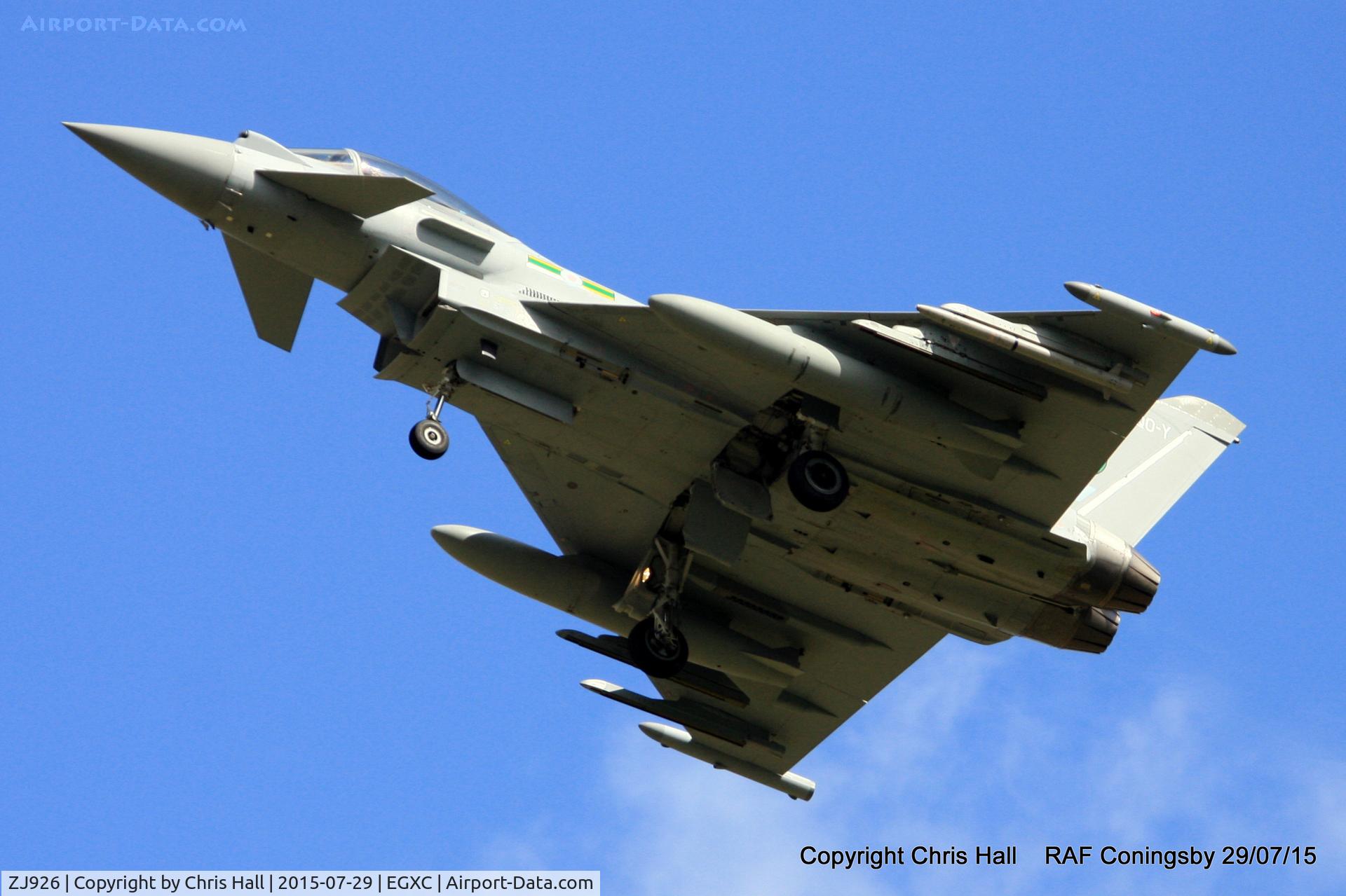 ZJ926, 2006 Eurofighter EF-2000 Typhoon FGR4 C/N 0083/BS017, RAF 3 Sqn