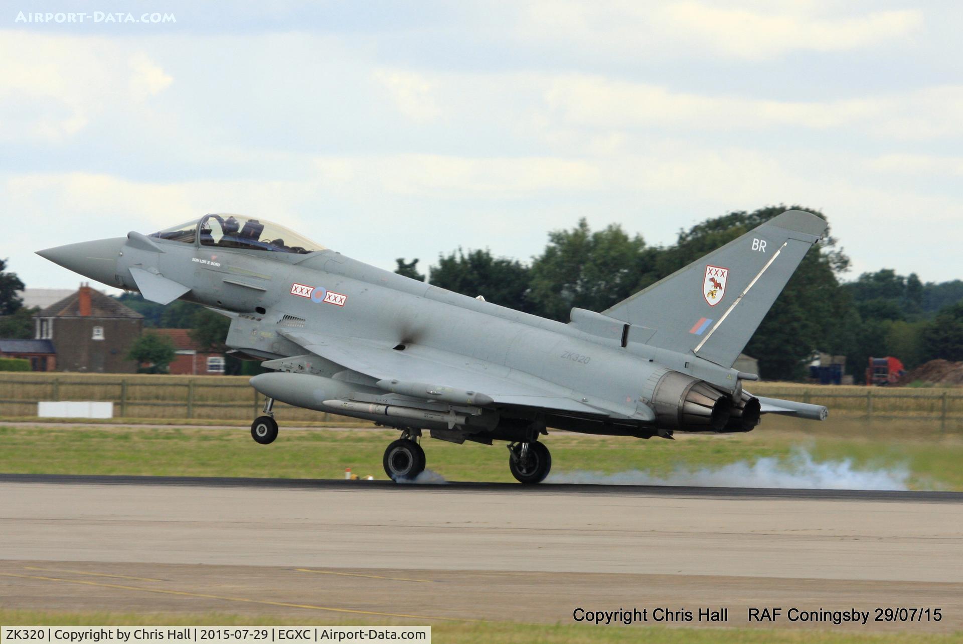 ZK320, 2011 Eurofighter EF-2000 Typhoon FGR4 C/N BS081/312, RAF 29 Sqn
