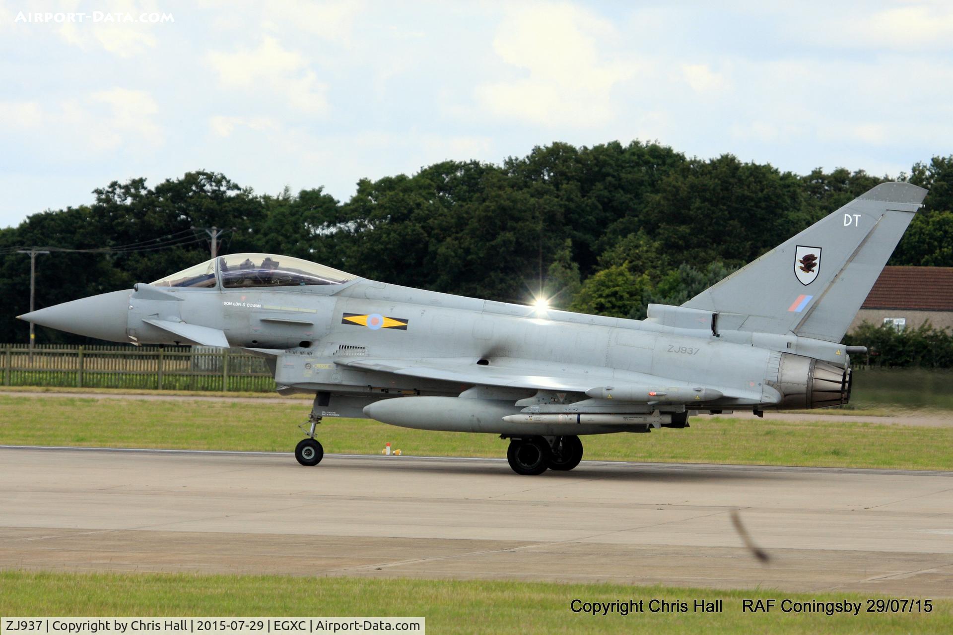ZJ937, 2007 Eurofighter EF-2000 Typhoon FGR.4 C/N 0121/BS028, RAF 11 Sqn