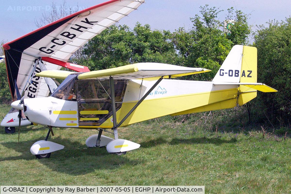 G-OBAZ, 2003 Best Off Skyranger 912(2) C/N BMAA/HB/322, Best Off Skyranger 912(2) [BMAA/HB/322] Popham~G 05/05/2007. Earlier scheme.