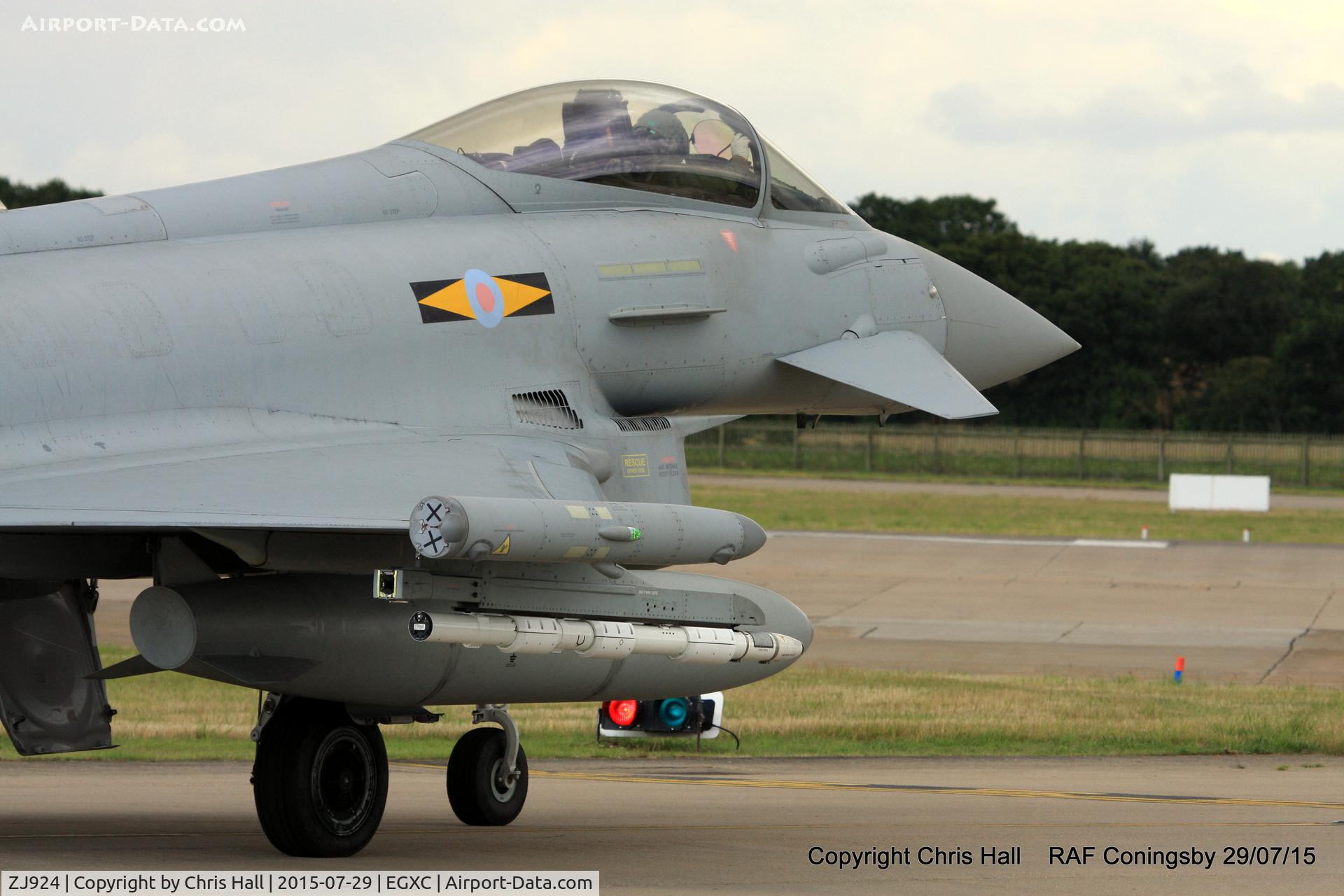 ZJ924, 2006 Eurofighter EF-2000 Typhoon FGR4 C/N 0077/BS015, RAF 11(F) Sqn