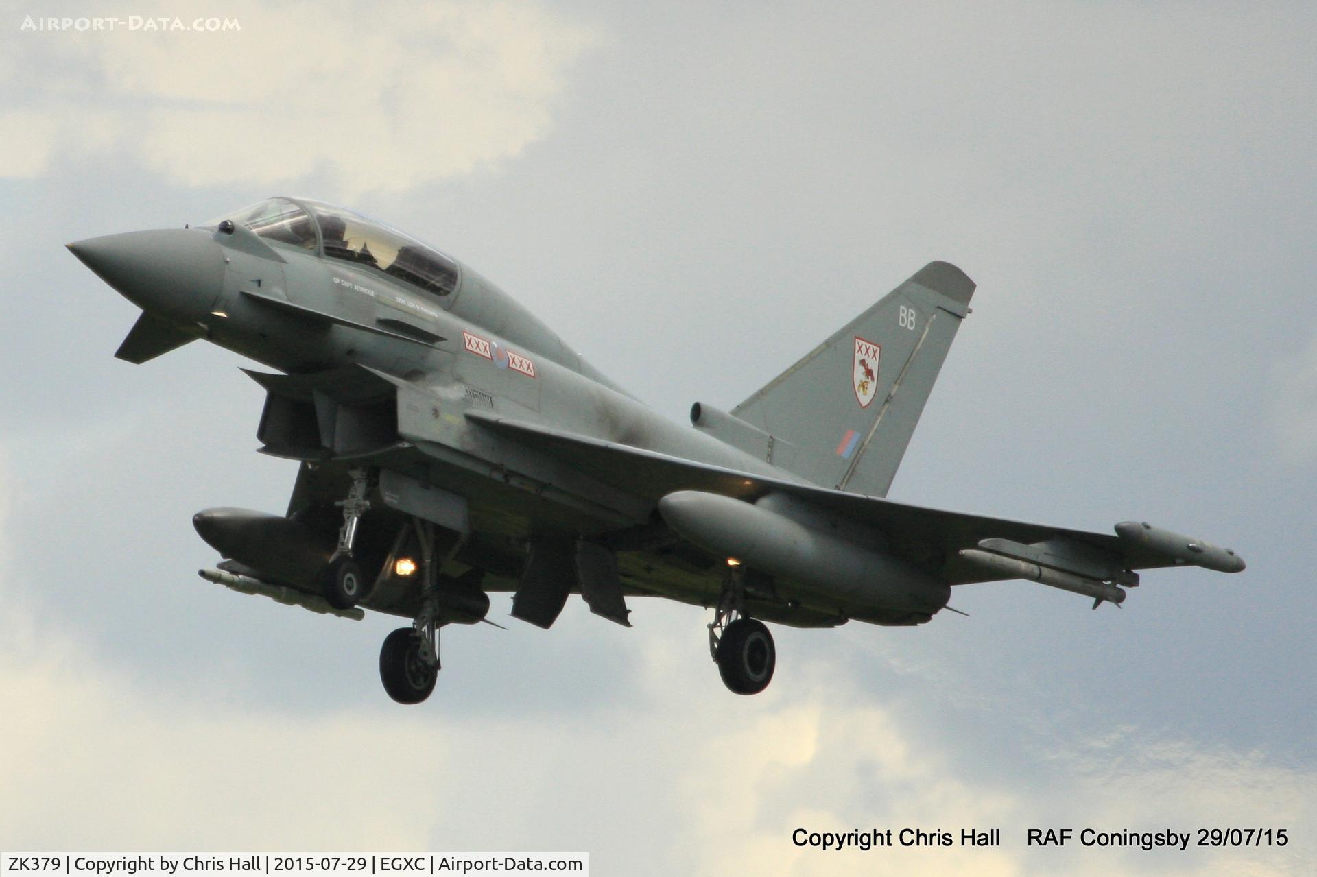 ZK379, 2010 Eurofighter EF-2000 Typhoon T.3 C/N BT024/249, RAF 29(R) Sqn