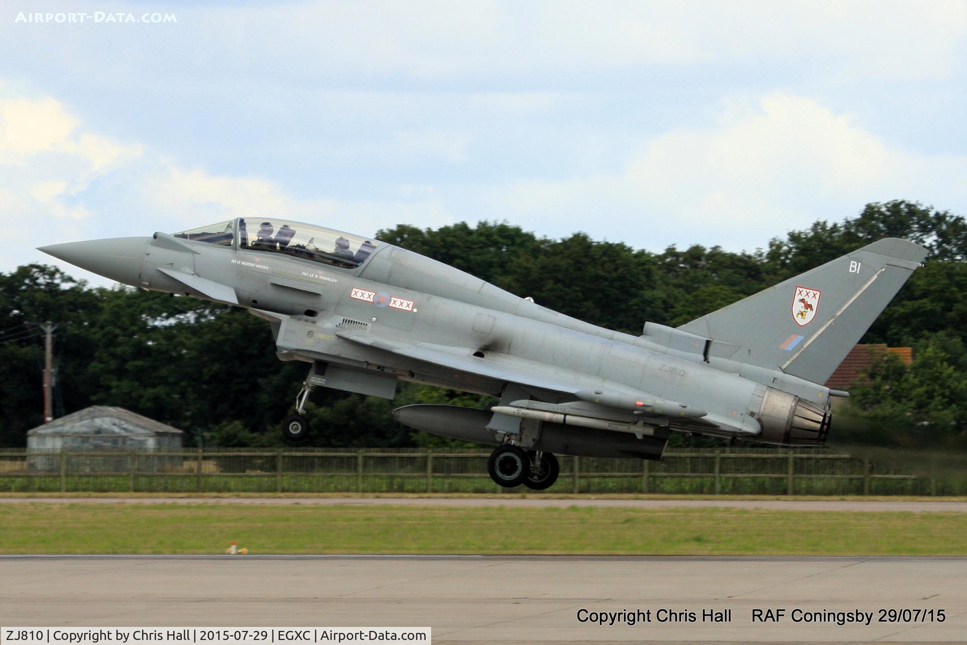 ZJ810, Eurofighter EF-2000 Typhoon T1 C/N 0033/BT011, RAF 29 Sqn