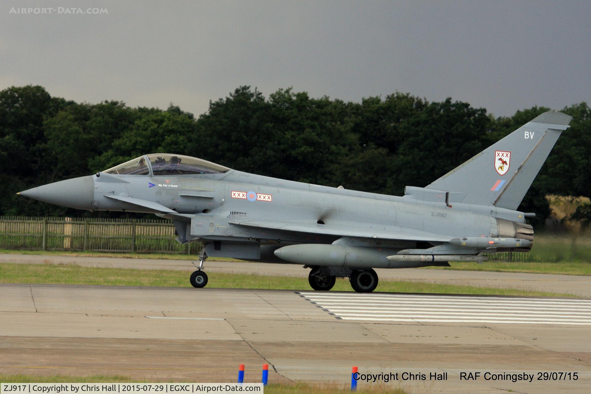 ZJ917, 2005 Eurofighter EF-2000 Typhoon FGR4 C/N 0059/BS008, RAF 29 Sqn
