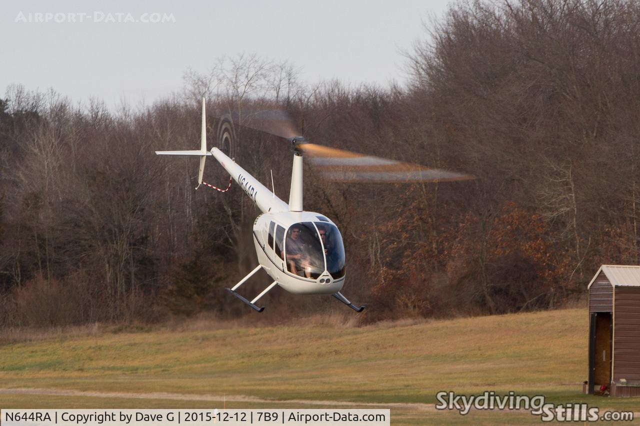 N644RA, 2012 Robinson R44 C/N 2205, Departing Ellington, CT