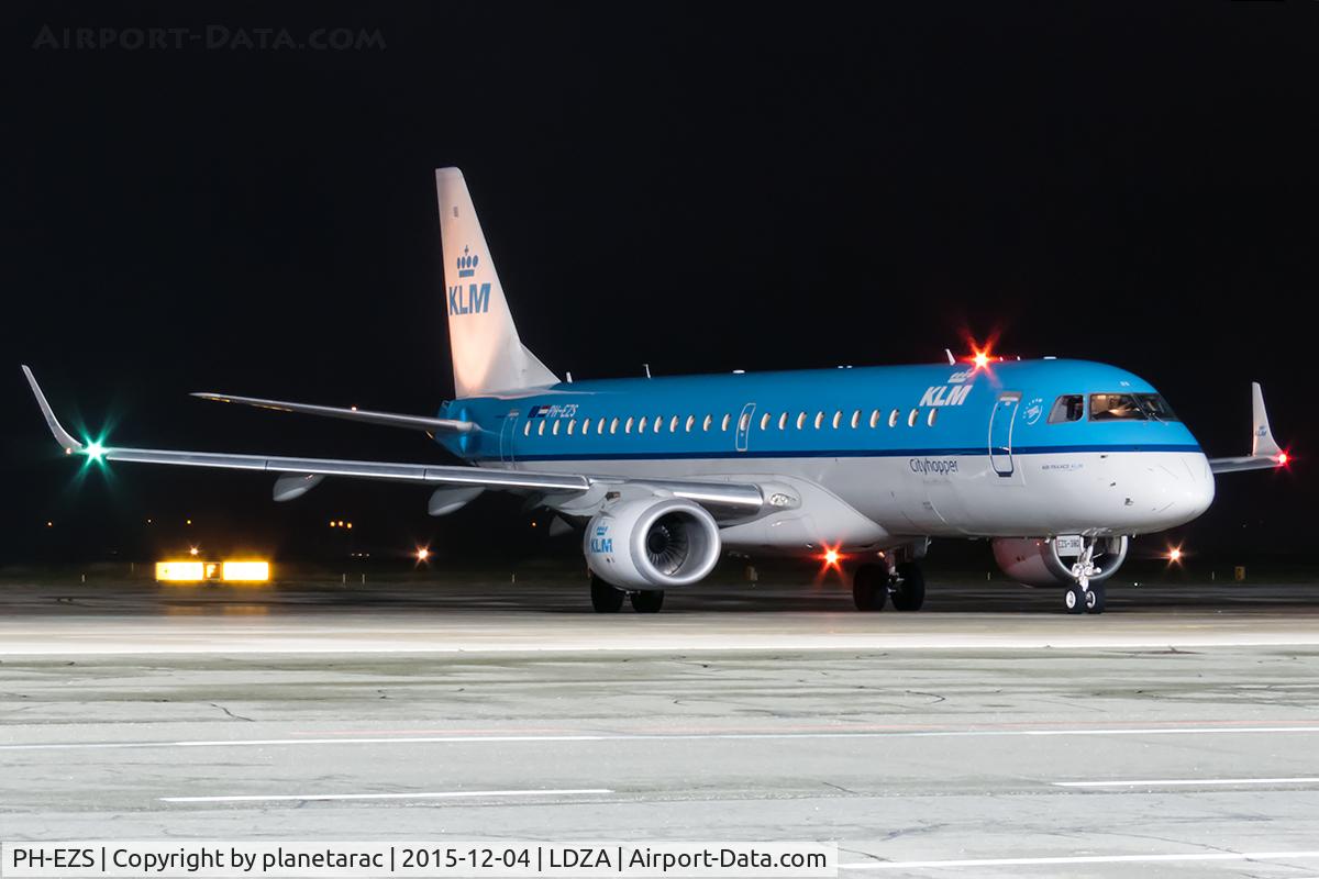 PH-EZS, 2010 Embraer 190LR (ERJ-190-100LR) C/N 19000380, Flight ZAG - AMS KL1944
