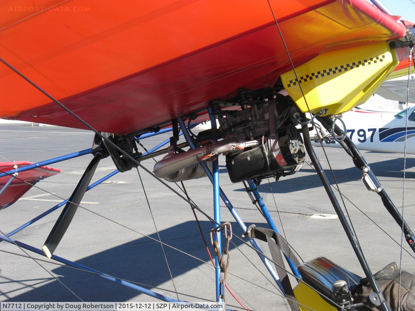 N7712, Quicksilver MXL Sport C/N 4606220, 2001 Quicksilver MXL SPORT, Rotax 503DCDI 52 Hp two-stroke pusher engine with long shaft to prop