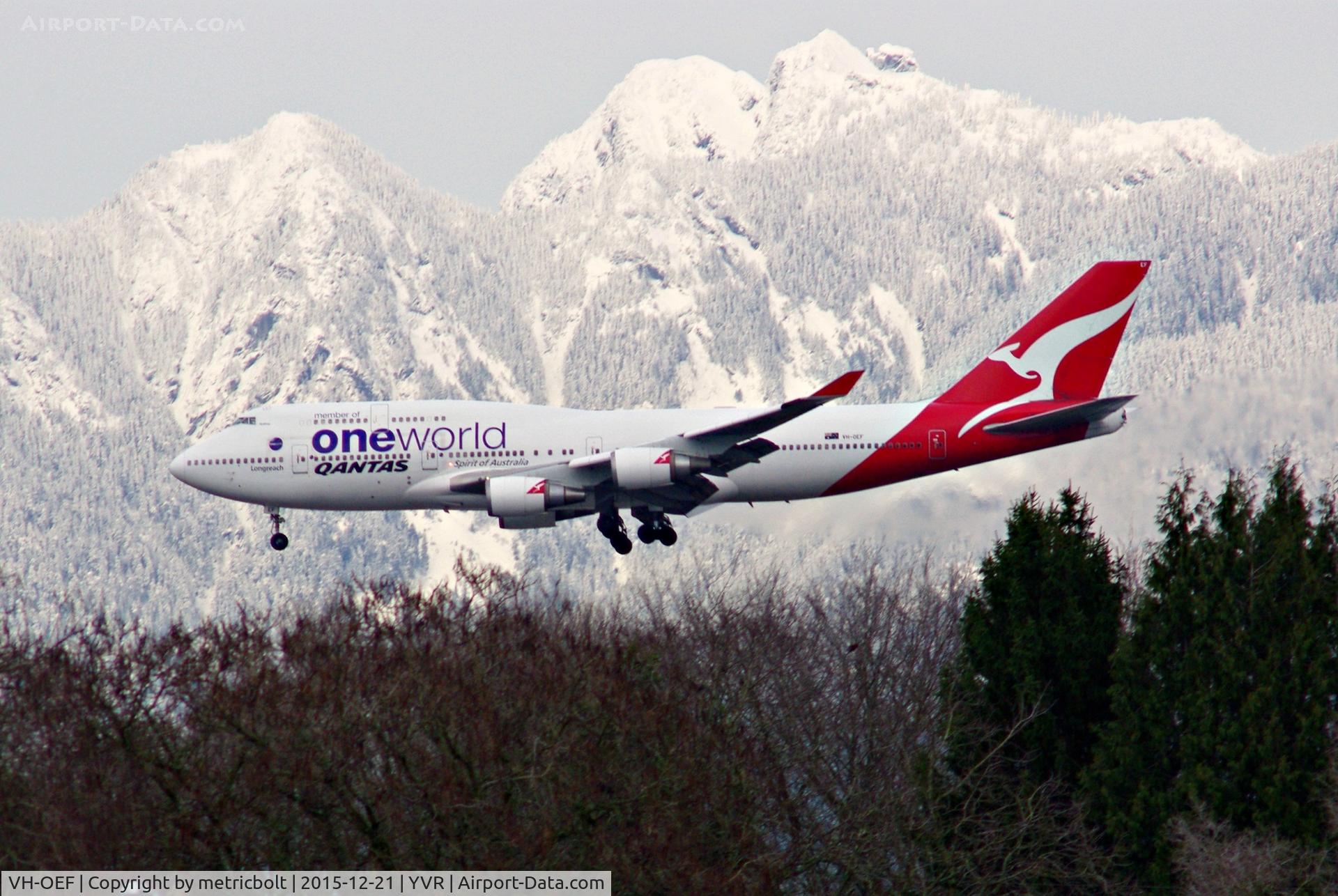 VH-OEF, 2002 Boeing 747-438/ER C/N 32910, QF75 from Sydney