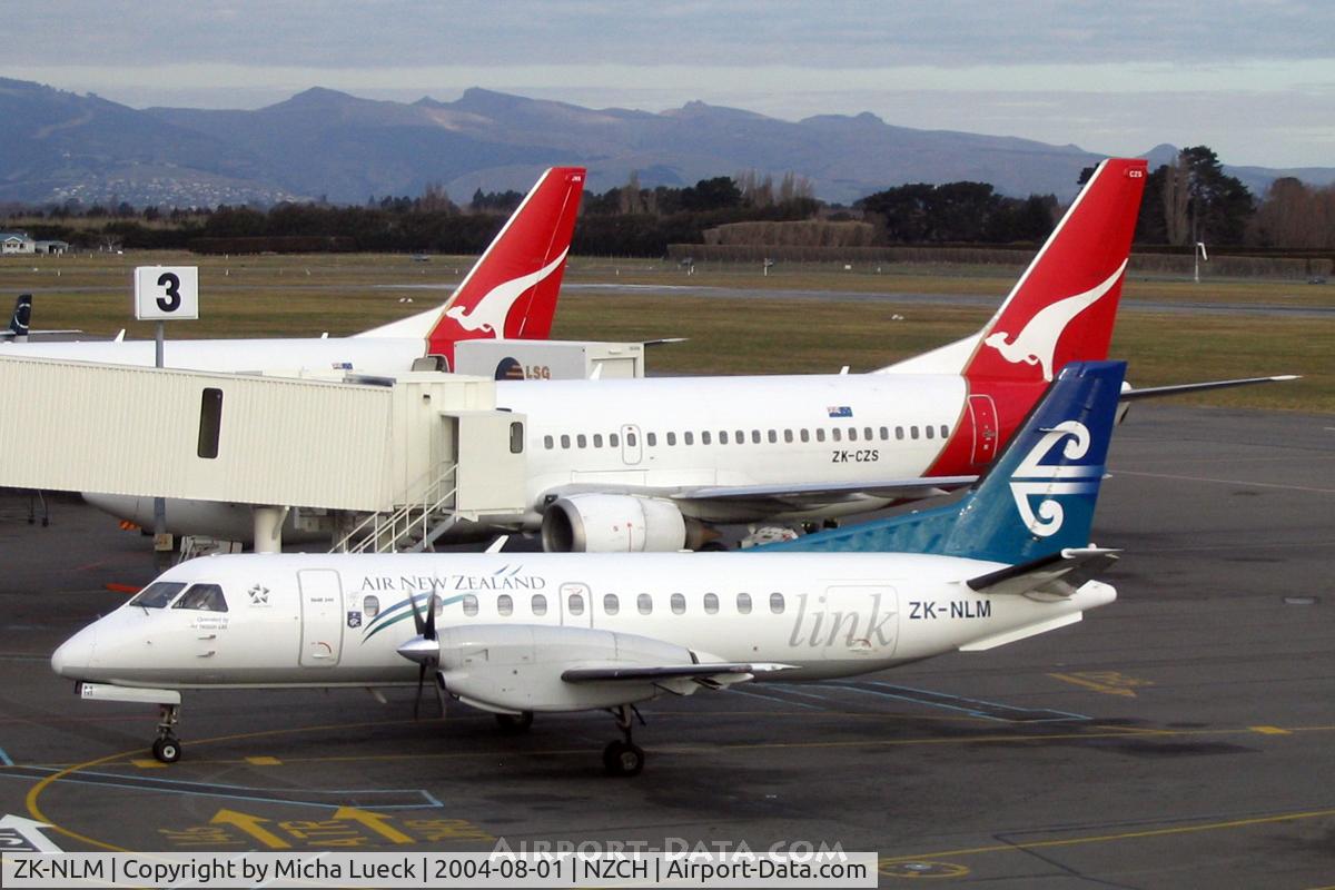 ZK-NLM, Saab SF340A C/N 340A-038, At Christchurch