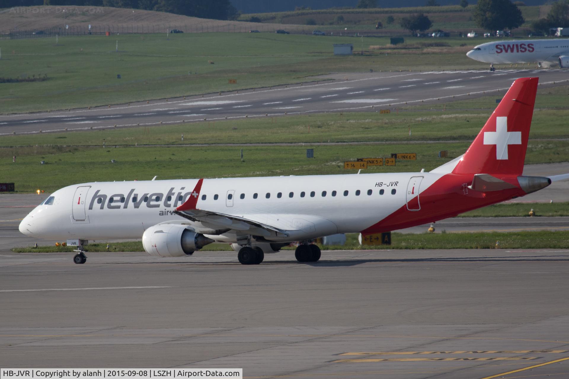 HB-JVR, 2011 Embraer 190LR (ERJ-190-100LR) C/N 19000435, Taxying for departure at Zurich