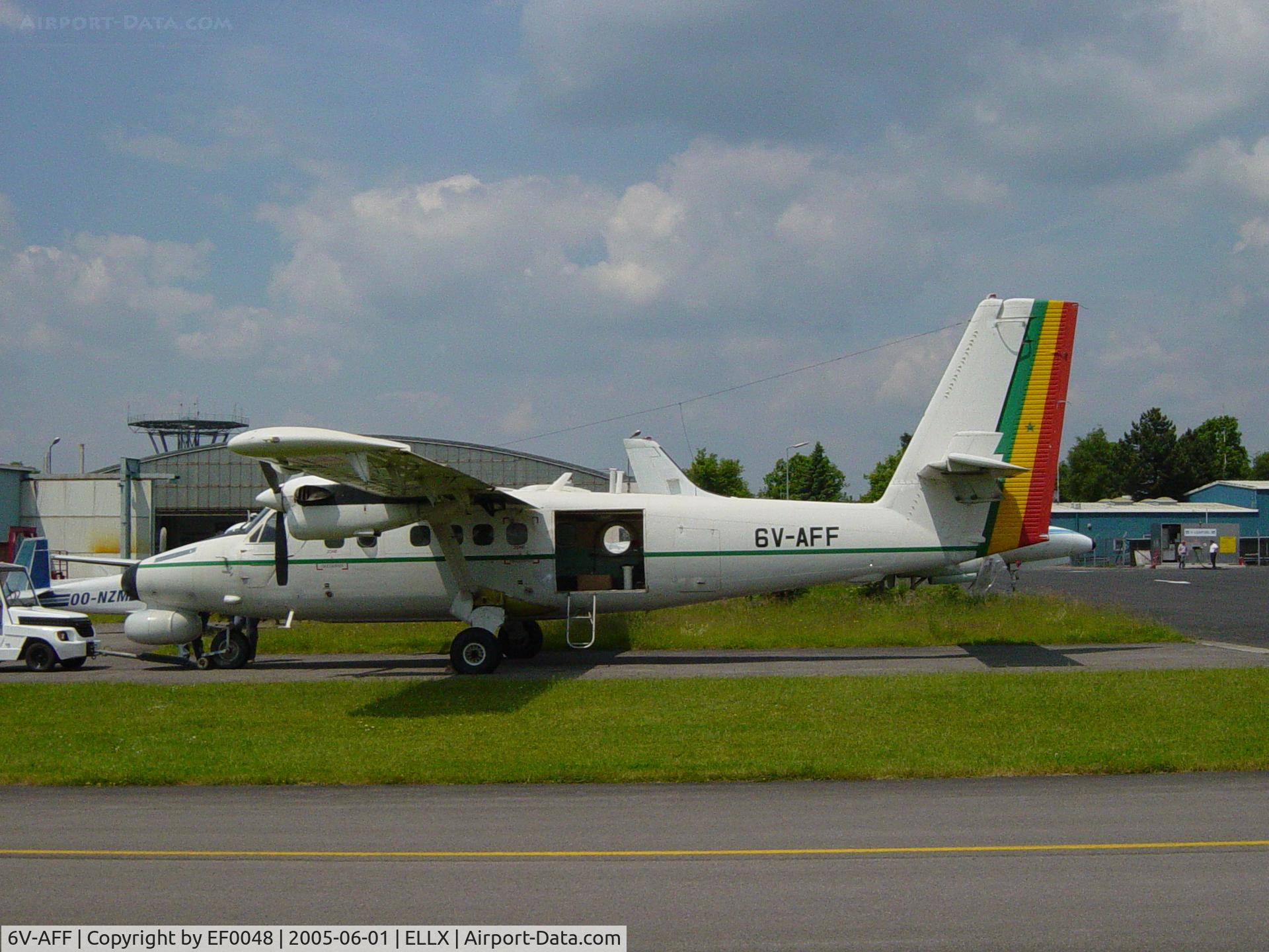 6V-AFF, 1981 De Havilland Canada DHC-6-300 Twin Otter C/N 788, I think it was in Luxembourg for avionics refit at CAE