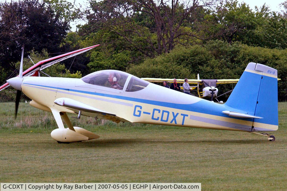 G-CDXT, 2006 Van's RV-9 C/N PFA 320-14376, Van's RV-9 [PFA 320-14376] Popham~G 05/05/2007