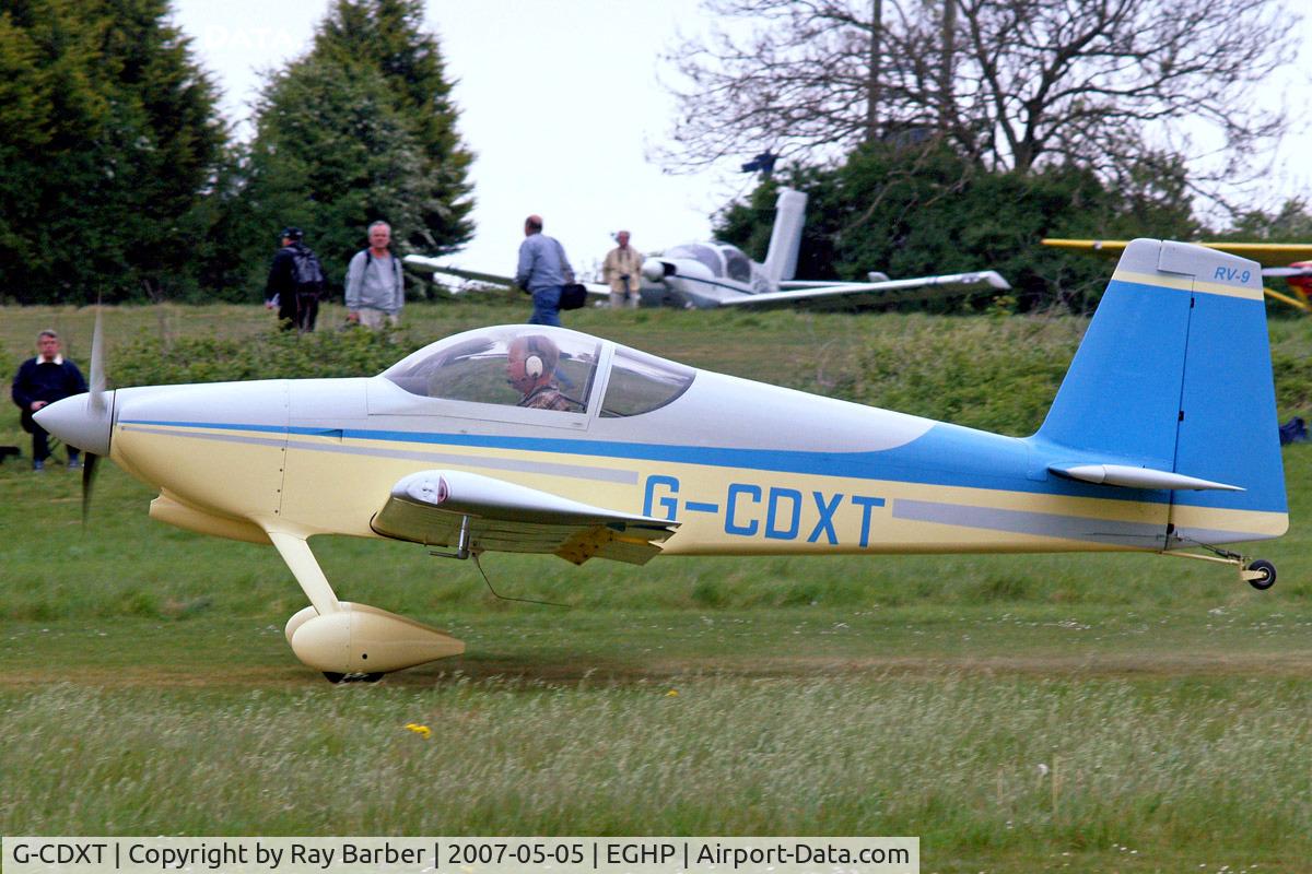 G-CDXT, 2006 Van's RV-9 C/N PFA 320-14376, Van's RV-9 [PFA 320-14376] Popham~G 05/05/2007