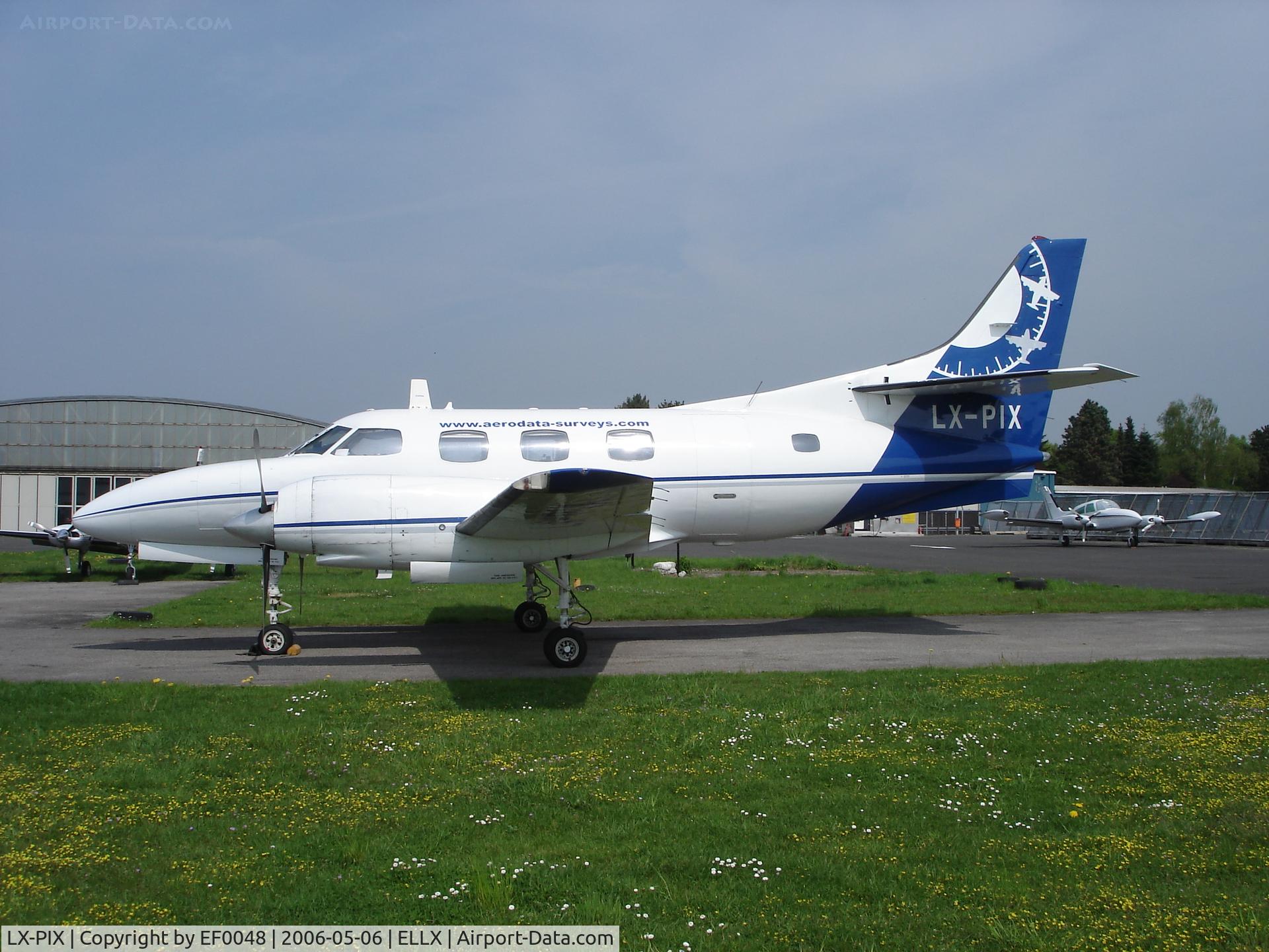 LX-PIX, 1976 Swearingen SA-226T Merlin IIIA C/N T-267, used for aerial survey