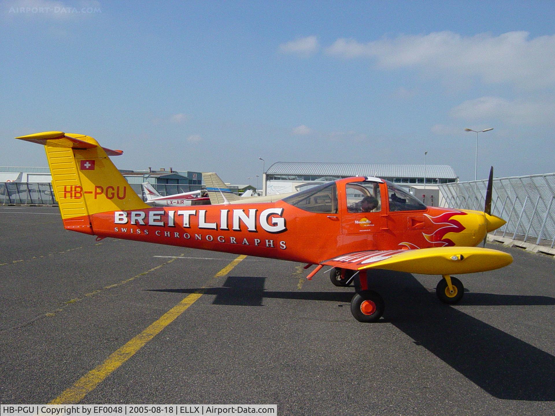 HB-PGU, 1982 Piper PA-38-112 Tomahawk Tomahawk C/N 38-82A0104, Rare visit to LUX