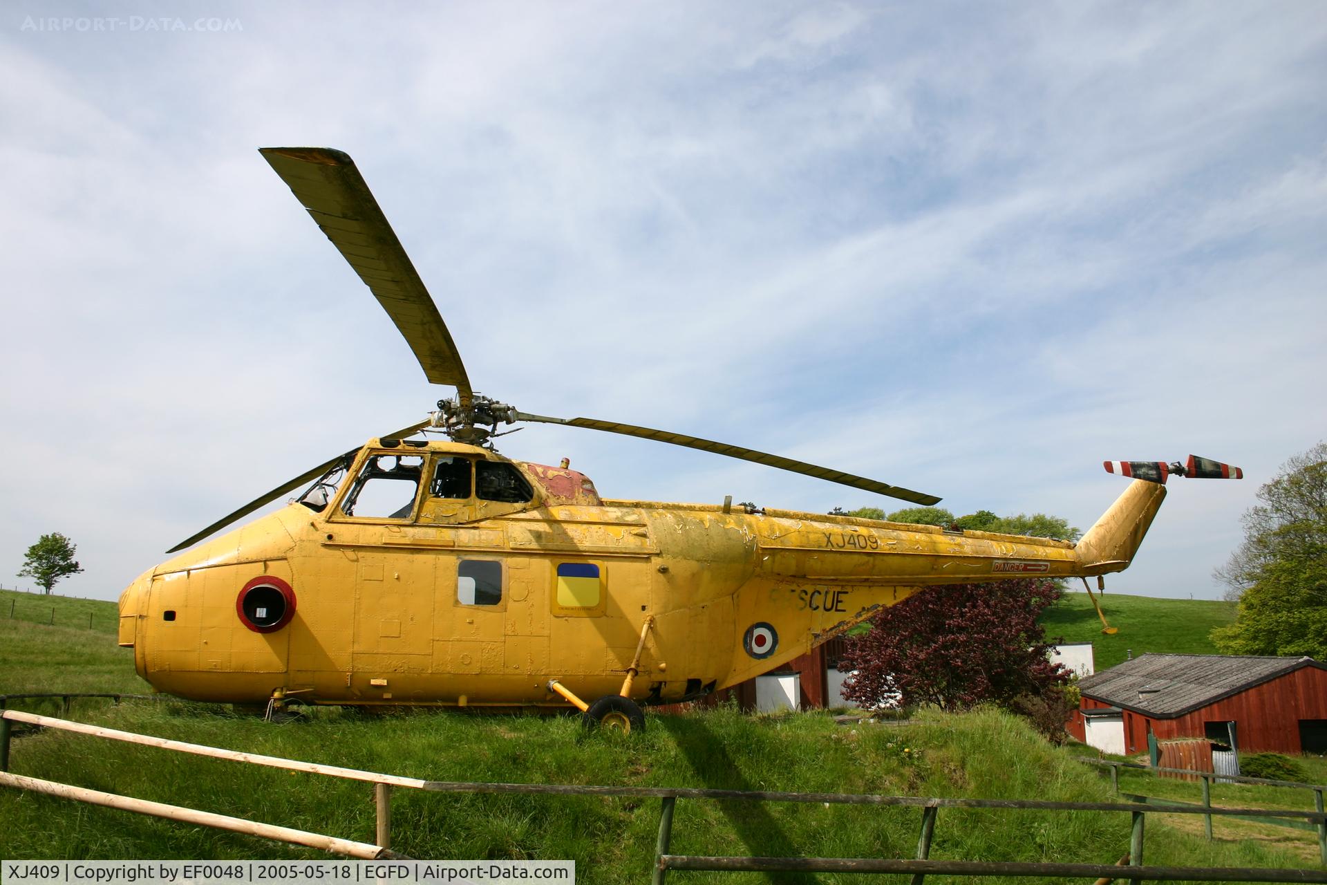 XJ409, 1954 Westland whirlwind HA.4 C/N wa35, Formerly Royal Navy