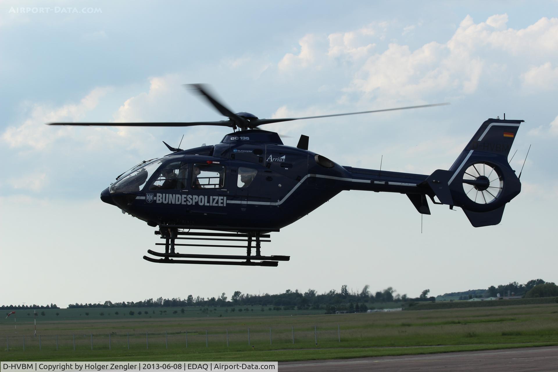 D-HVBM, 2002 Eurocopter EC-135T-2 C/N 0258, Federal police heli on visit....