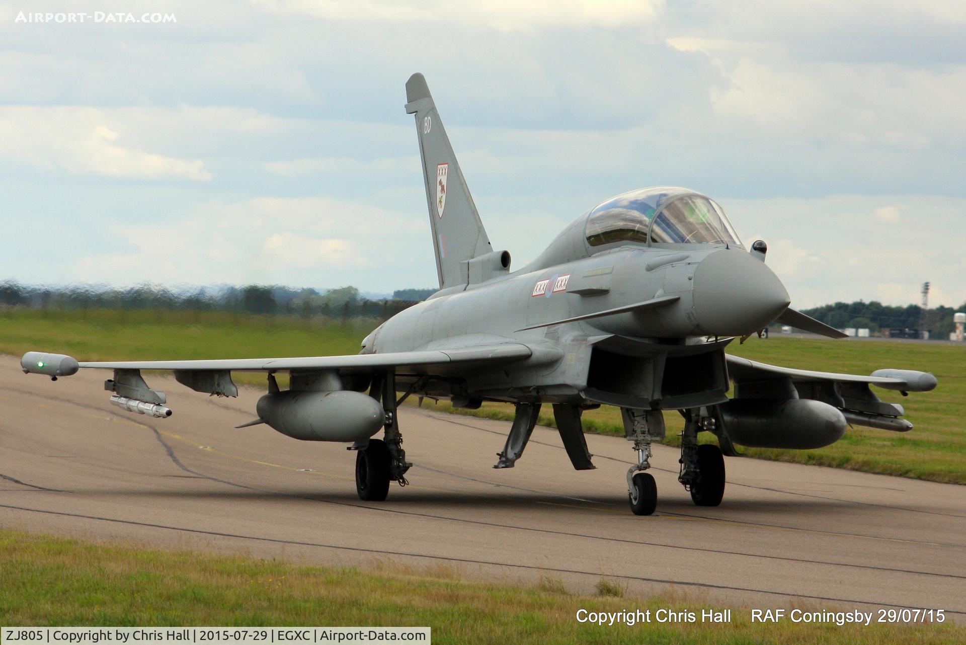 ZJ805, 2004 Eurofighter EF-2000 Typhoon T1 C/N 0019/BT006, RAF 29 Sqn