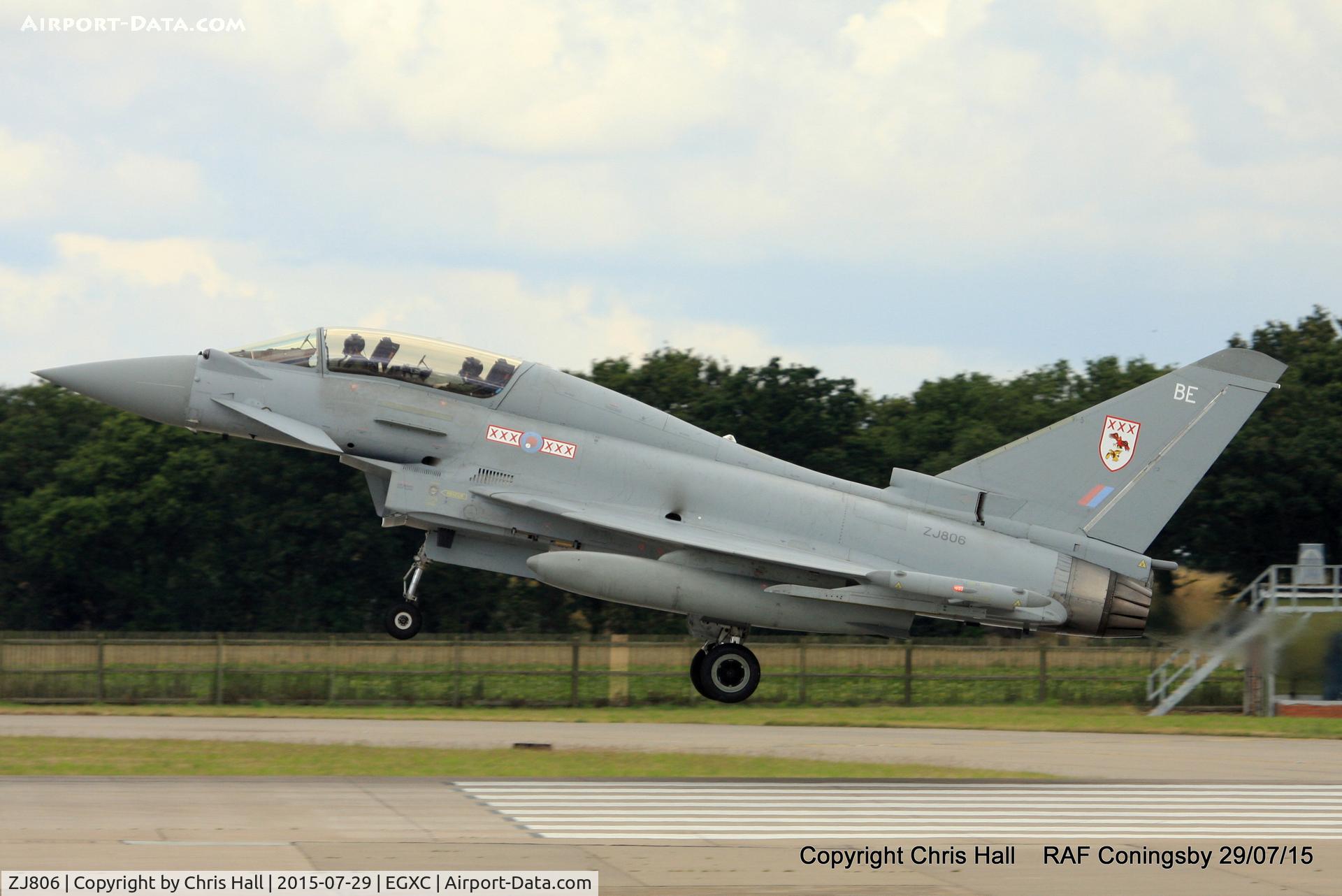 ZJ806, Eurofighter EF-2000 Typhoon T1 C/N 0023/BT007, RAF 29 Sqn