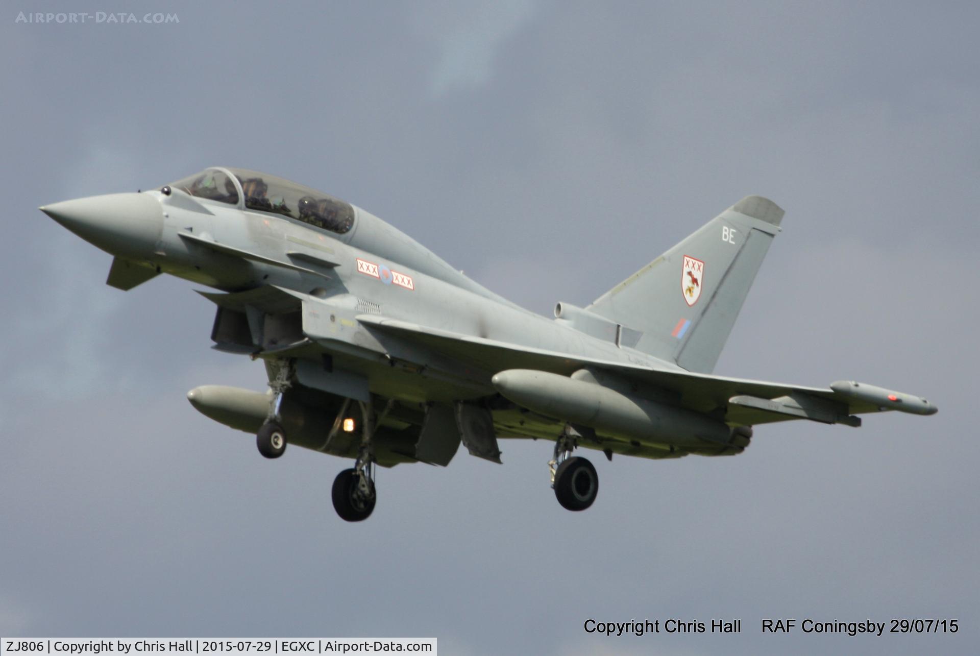 ZJ806, Eurofighter EF-2000 Typhoon T1 C/N 0023/BT007, RAF 29 Sqn