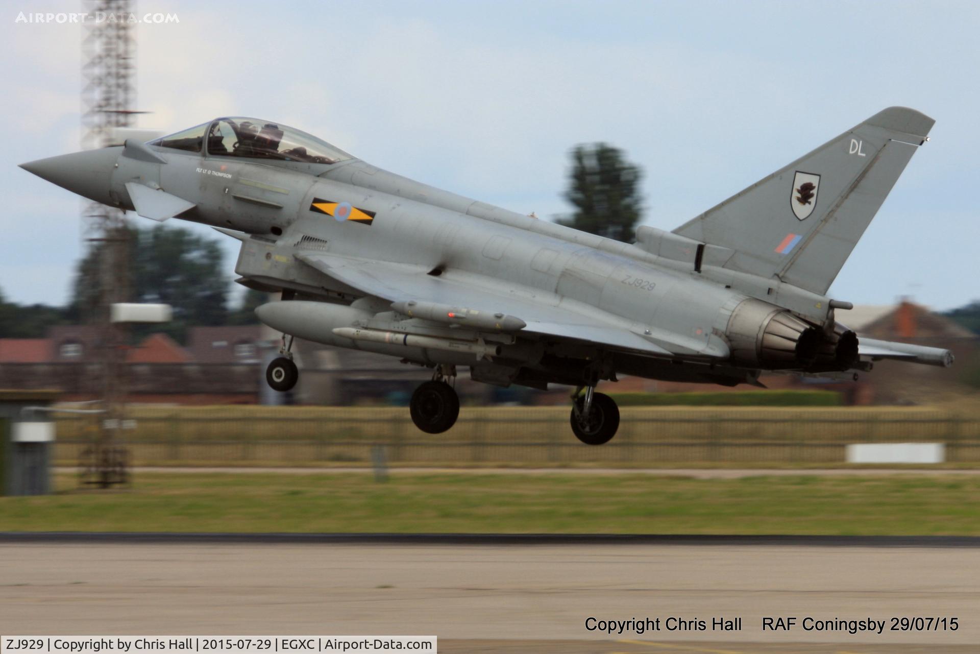 ZJ929, 2006 Eurofighter EF-2000 Typhoon FGR4 C/N 0096/BS020, RAF 11(F) Sqn