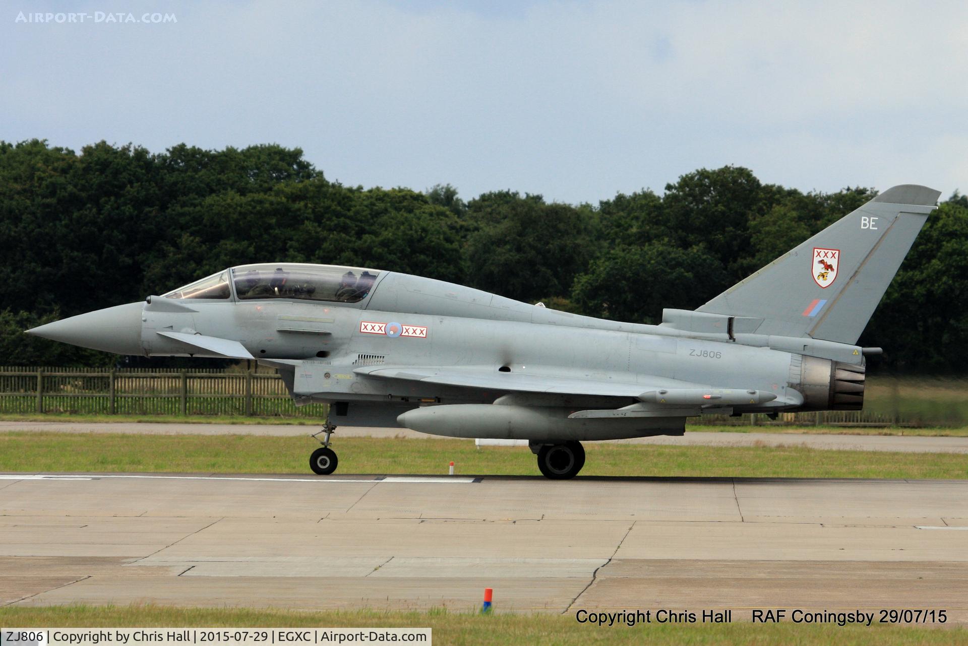 ZJ806, Eurofighter EF-2000 Typhoon T1 C/N 0023/BT007, RAF 29 Sqn