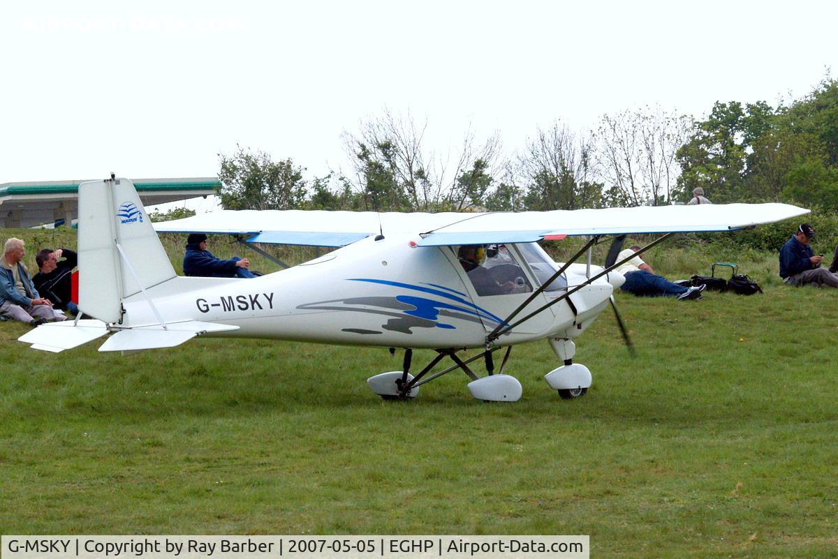 G-MSKY, 2001 Comco Ikarus C42 FB UK C/N PFA 322-13722, Comco Ikarus C-42 Cyclone FB UK [PFA 322-13722] Popham~G 05/05/2007