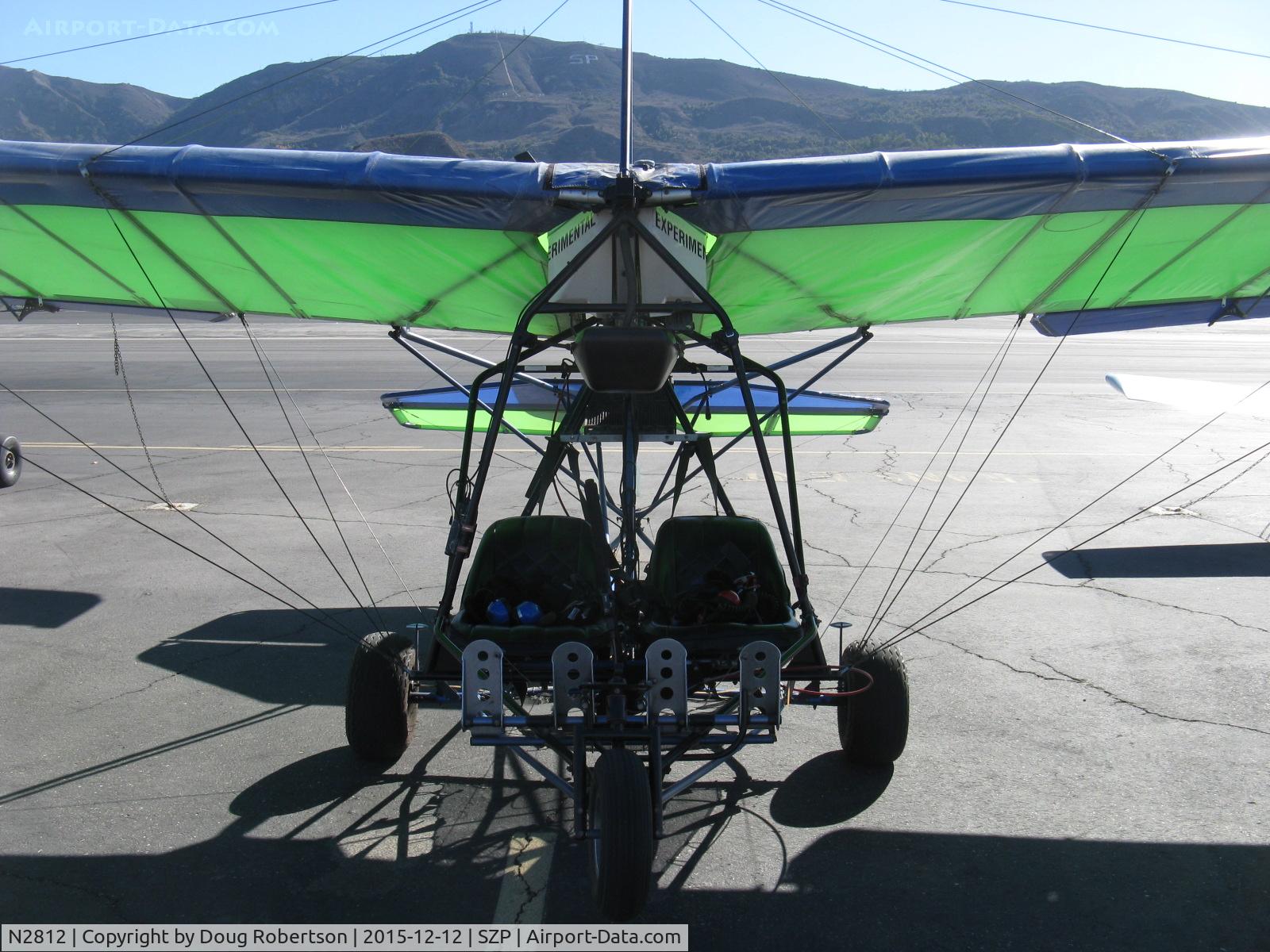 N2812, 2001 Eipper Quicksilver Sport II C/N 0001763, 2001 Eipper Quicksilver SPORT II, Rotax 503DCDI 52 Hp pusher, two-place, Experimental lightweight class