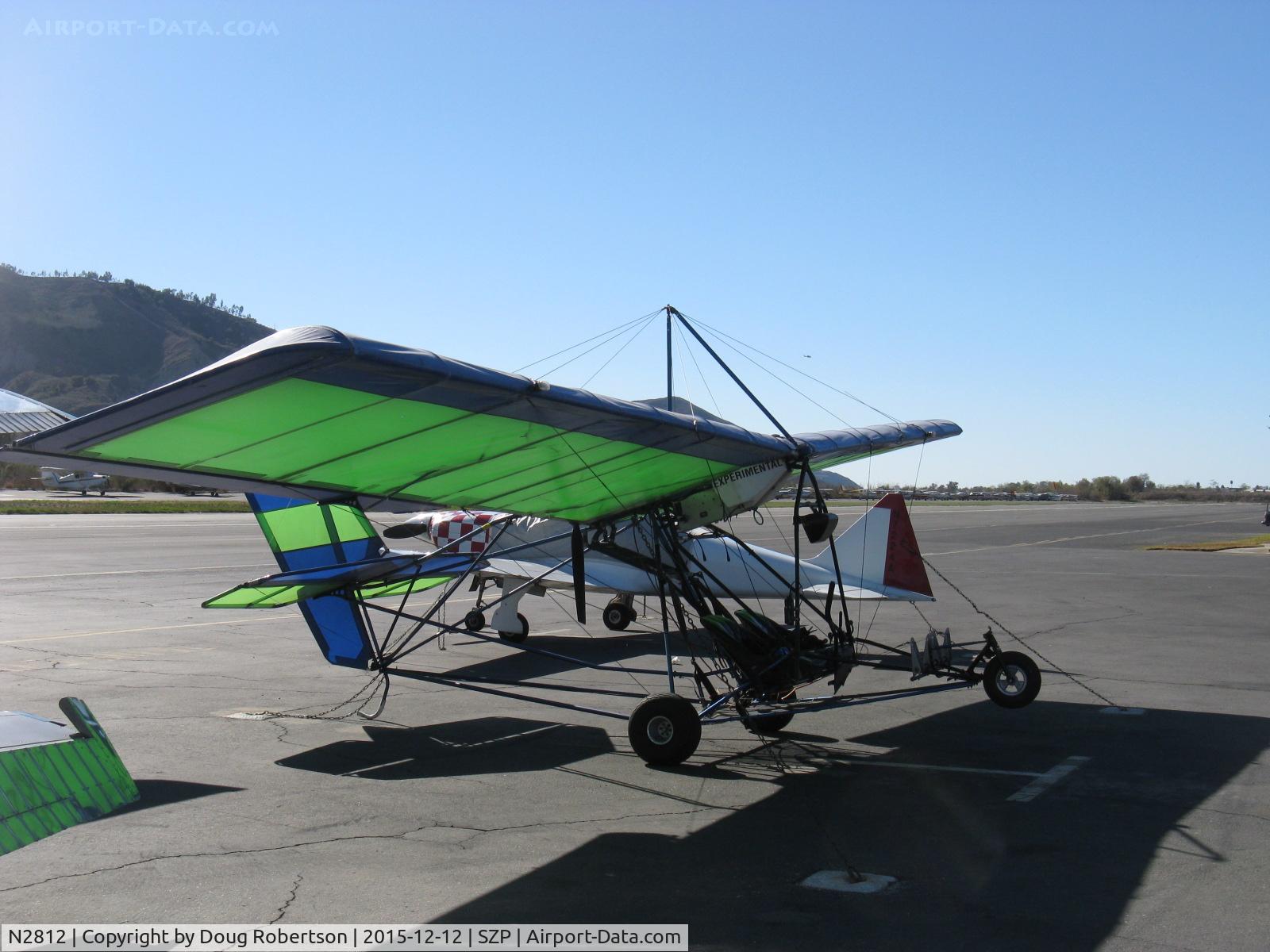 N2812, 2001 Eipper Quicksilver Sport II C/N 0001763, 2001 Eipper Quicksilver SPORT II, Rotax 503DCDI 52 Hp pusher, Experimental Lightweight class, on Transient line
