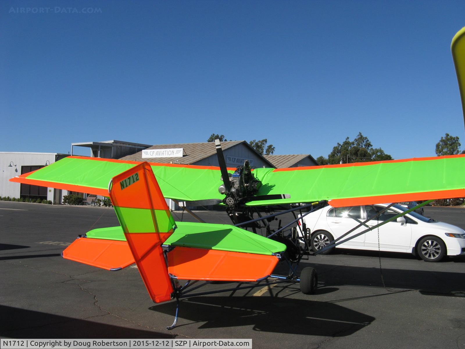 N1712, Quicksilver Sport IIS C/N 0071, 2005 Quicksilver SPORT IIS, Rotax 582DCDI 65 Hp pusher, Experimental lightweight class