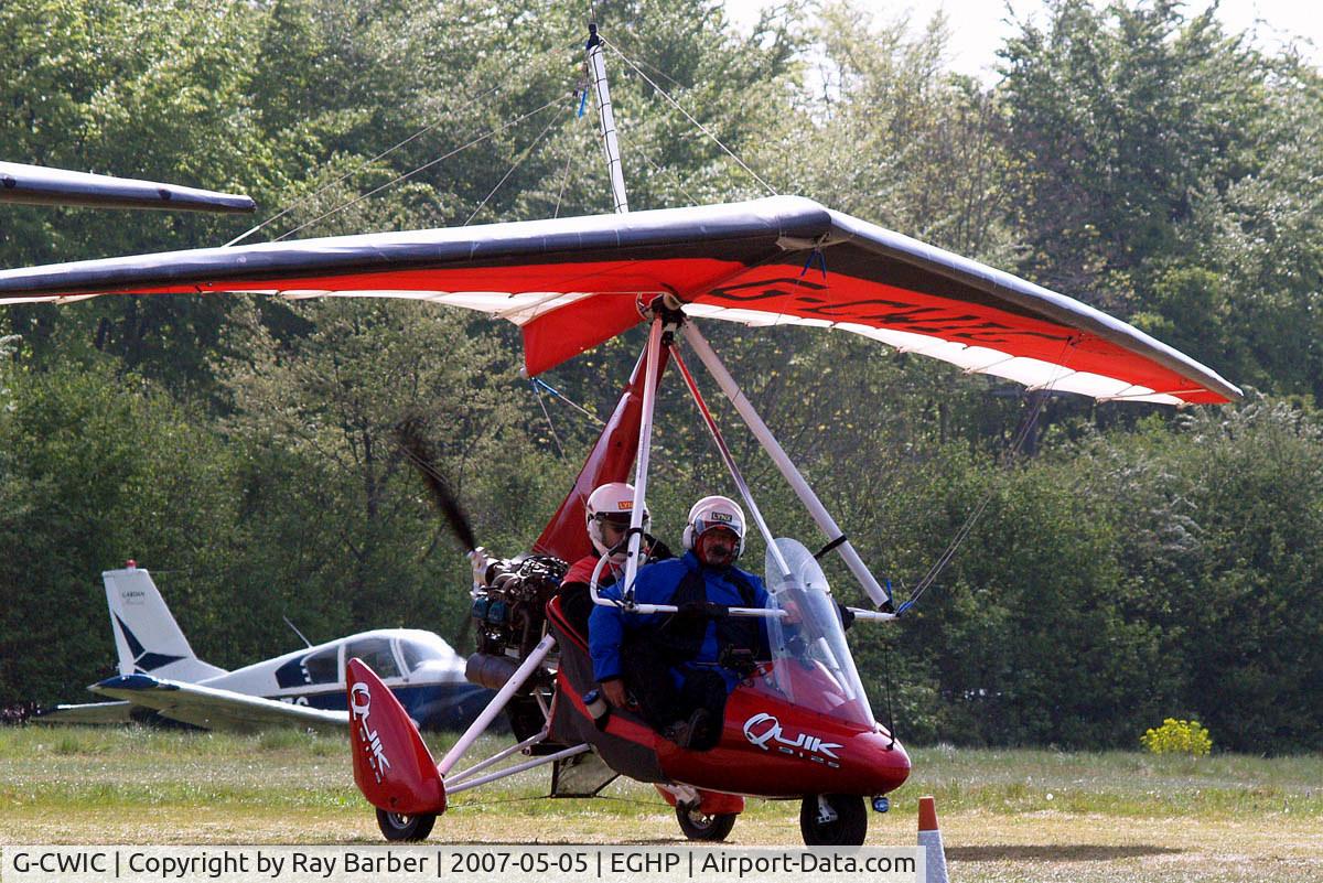G-CWIC, 2004 Mainair Pegasus Quik C/N 8067, P & M Aviation Pegasus Quick [8067] Popham~G 05/05/2007