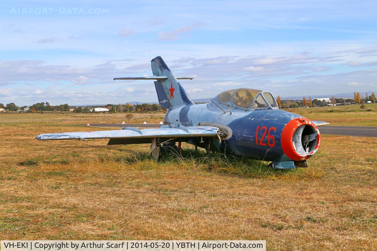 VH-EKI, 1952 Mikoyan-Gurevich MiG-15UTI C/N 10926, Bathurst NSW 20-05-2014