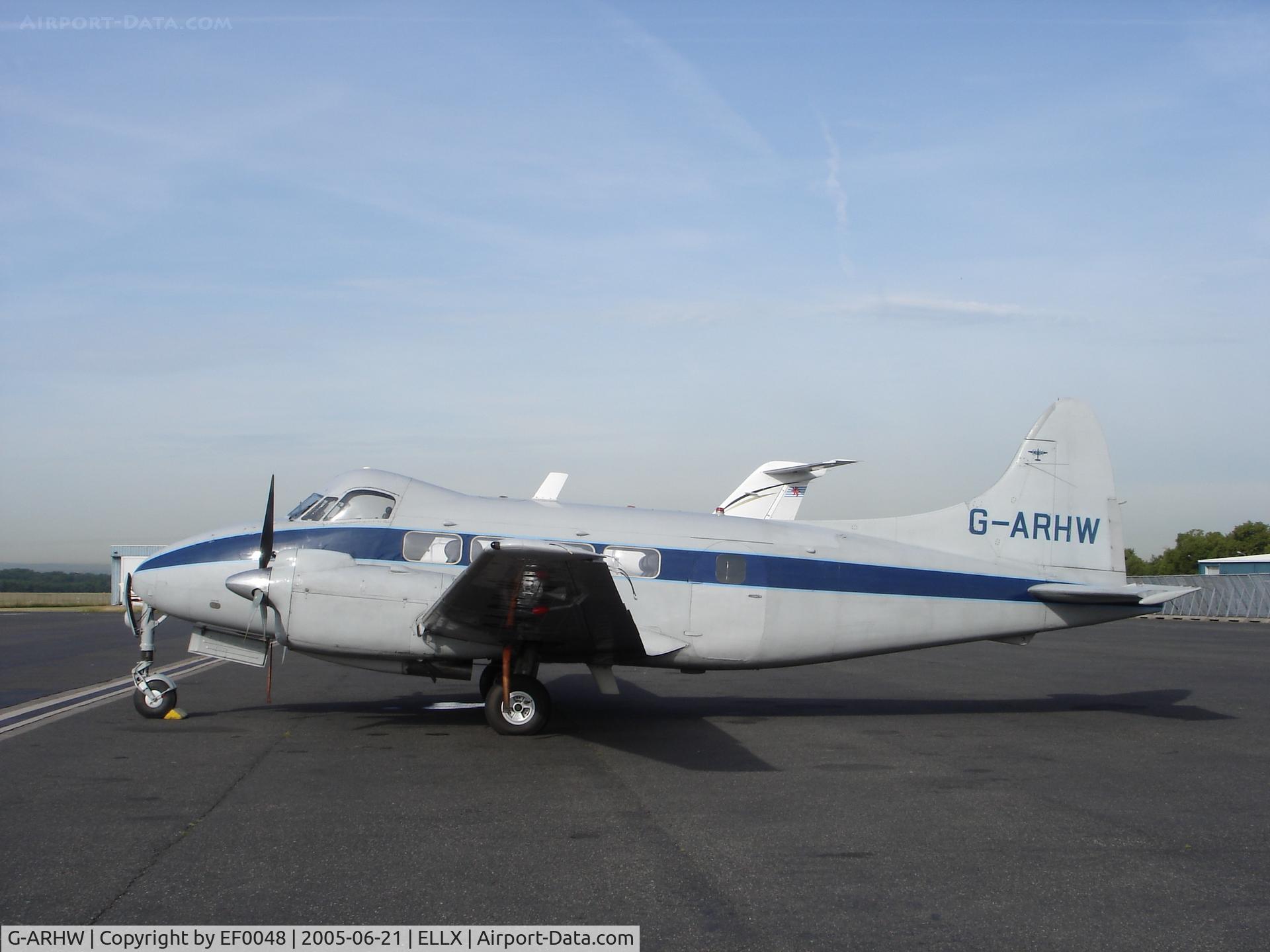 G-ARHW, 1961 De Havilland DH-104 Dove 8 C/N 04512, seen in Luxembourg