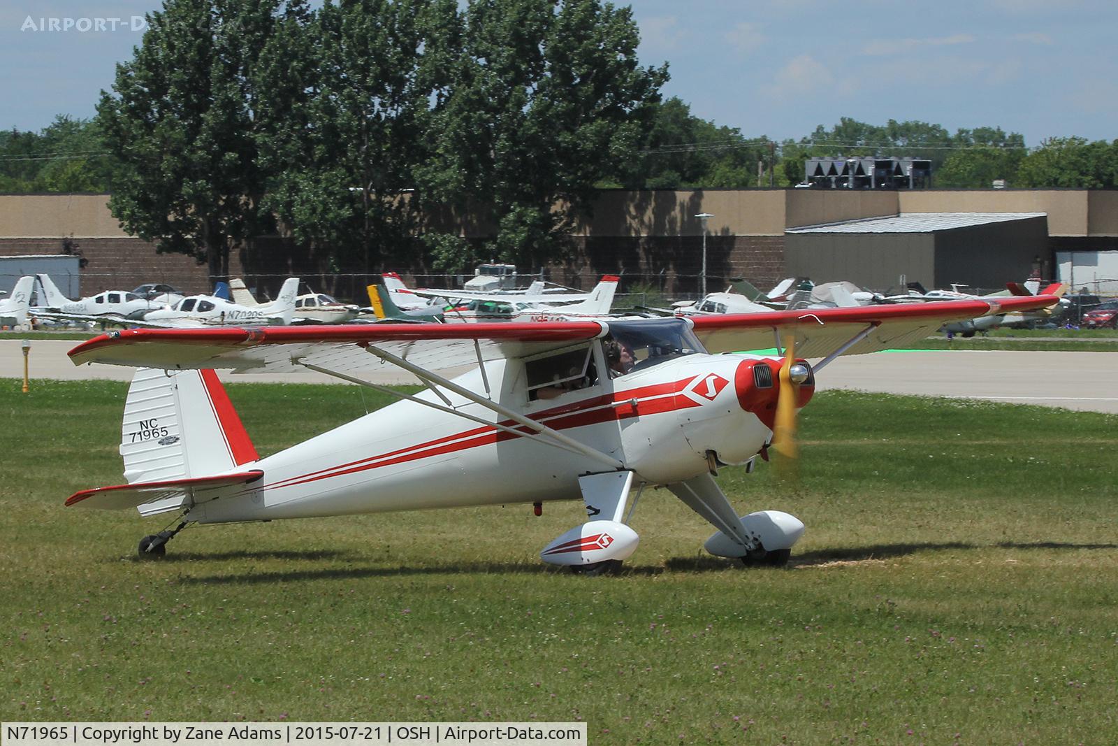 N71965, 1946 Luscombe Silvaire 8A C/N 3392, 2015 EAA AirVenture - Oshkosh, Wisconsin