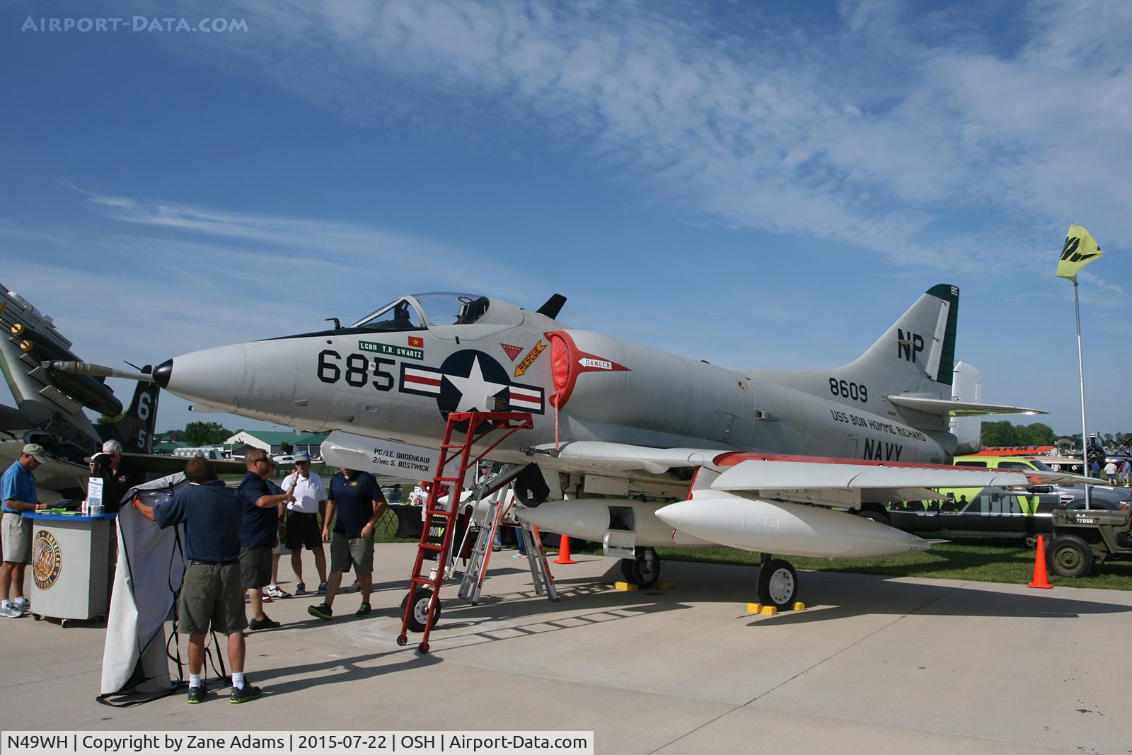 N49WH, 1959 Douglas A-4B Skyhawk C/N 11366, 2015 EAA AirVenture - Oshkosh, Wisconsin