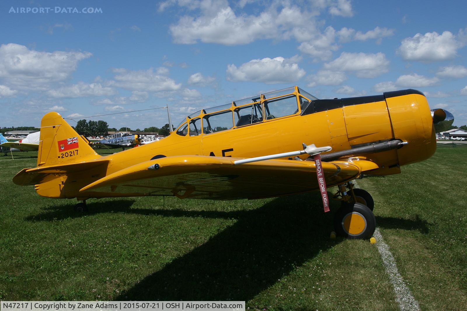 N47217, 1951 Canadian Car & Foundry Harvard MK IV C/N CCF4-8, 2015 EAA AirVenture - Oshkosh, Wisconsin