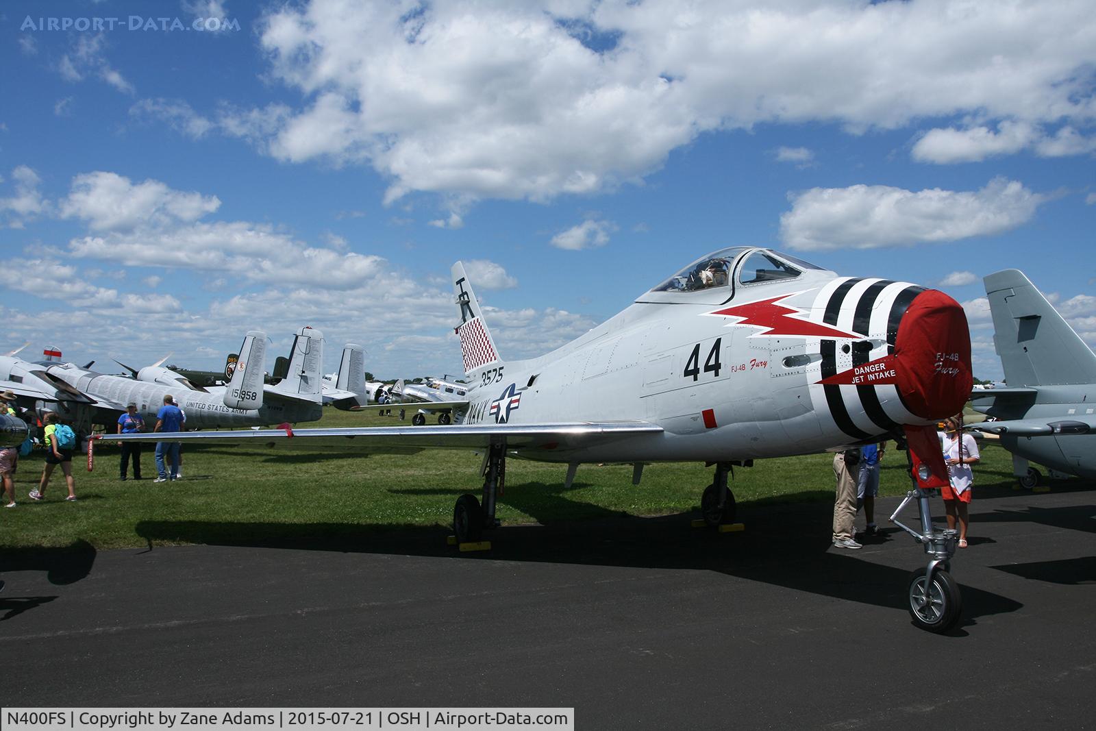 N400FS, 1958 North American AF-1E Fury C/N 244-83, 2015 EAA AirVenture - Oshkosh, Wisconsin
