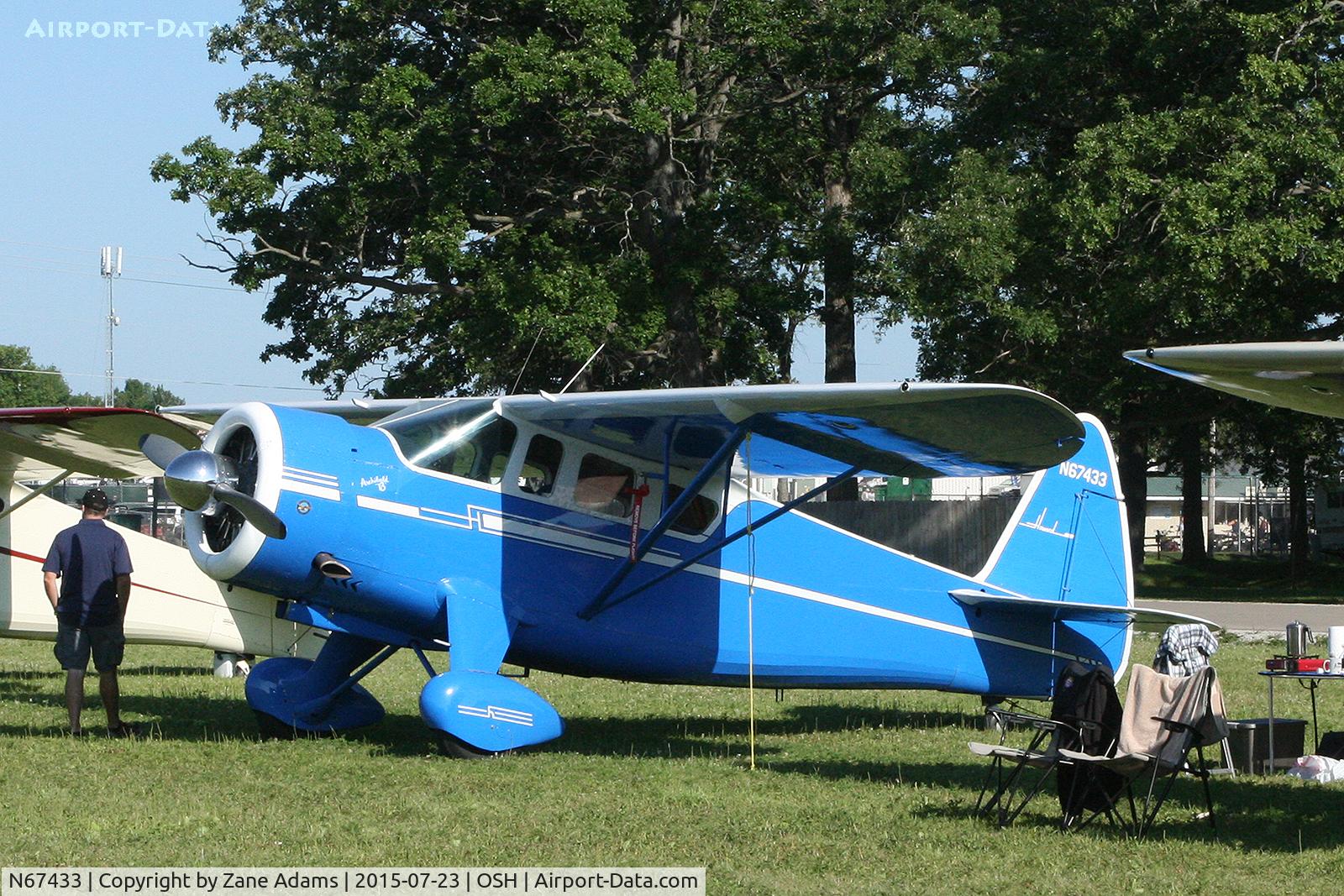 N67433, 1942 Howard Aircraft DGA-15P C/N 563, 2015 EAA AirVenture - Oshkosh, Wisconsin