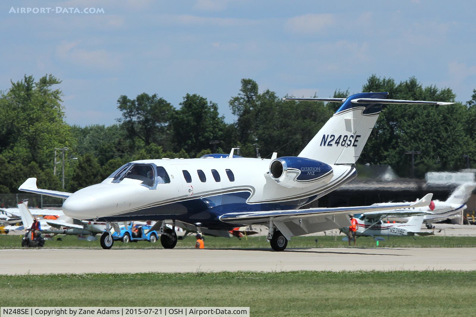 N248SE, 2014 Cessna 525 Citation M2 C/N 525-0847, 2015 EAA AirVenture - Oshkosh, Wisconsin